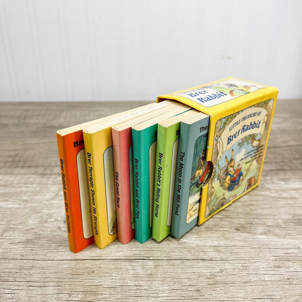 Little Treasury of Brer Rabbit 6 Board Book Set 1988 Chatham River Press Vintage - Picture 2 of 13